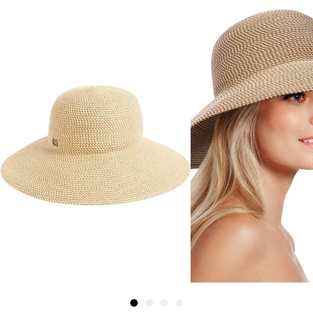 - ERIC JAVITS NEW Hampton' Straw Sun Hat - Picture 2 of 8
